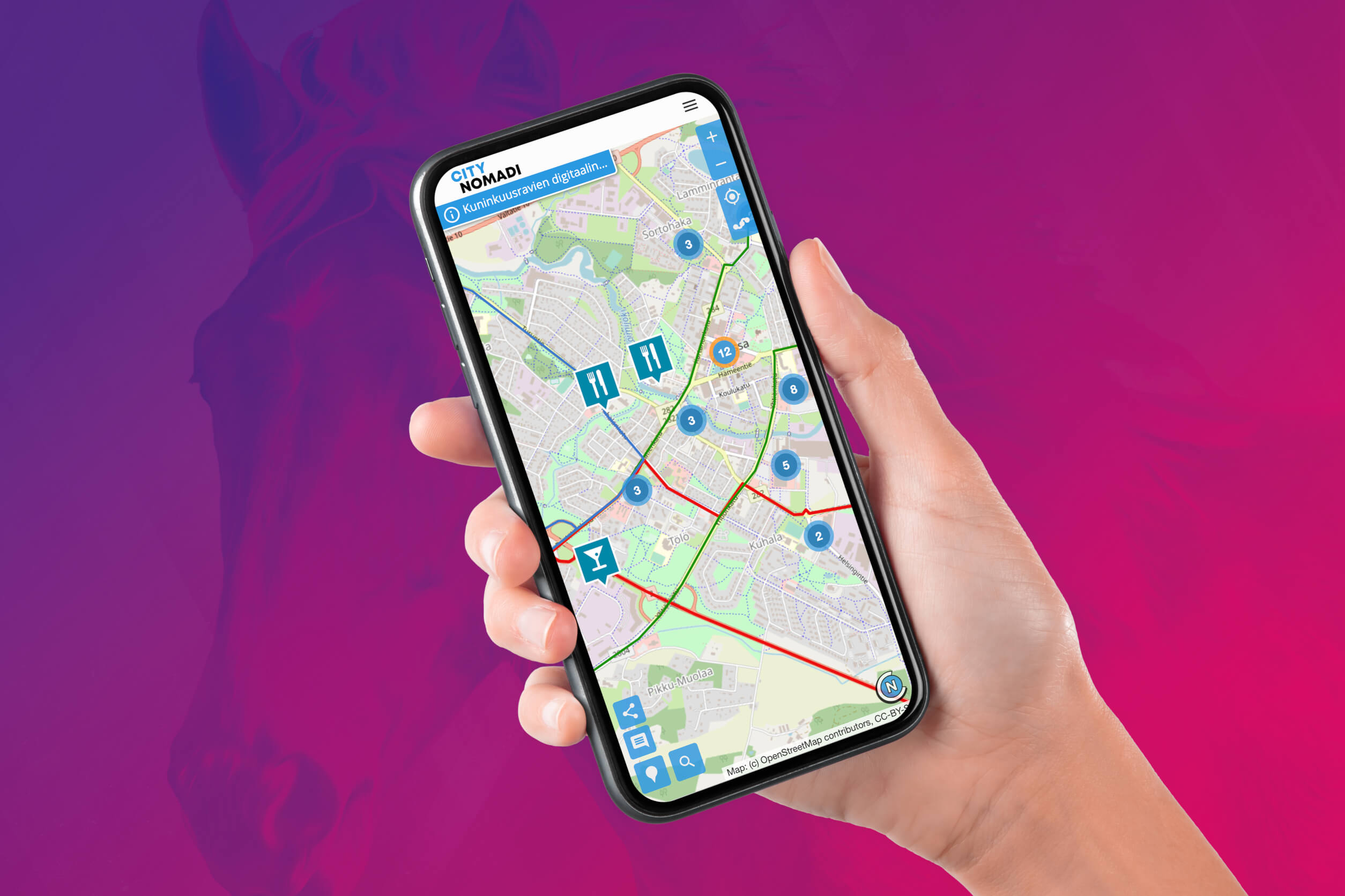 Forssan Kuninkuusravien digitaalinen palvelukartta on julkaistu. Kunkkarivieraat löytävät kartalta Forssan, Ypäjän, Jokioisten ja Tammelan parhaat tarjoukset ja menovinkit ikimuistoisen raviviikonlopun ajaksi.
